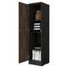 Combo Escritotio + Biblioteca 1 Puerta TuHome Home Office Negro Soft-Co&ntilde;ac