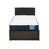 Cama Europea CIC Iron Smart 1,5 Plazas Excellence + Respaldo Black Tapizado + Faldón