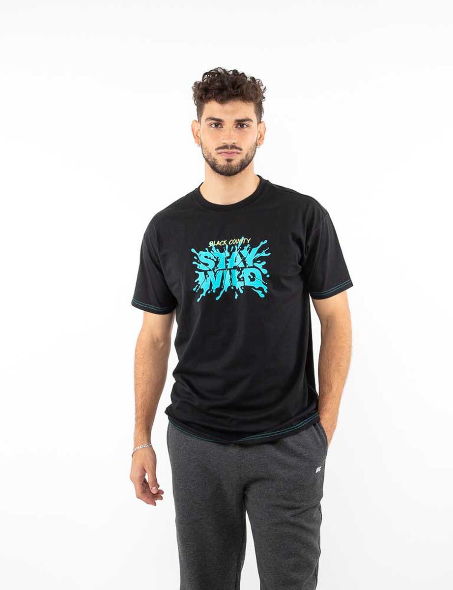 Polera Deportiva Hombre Black County