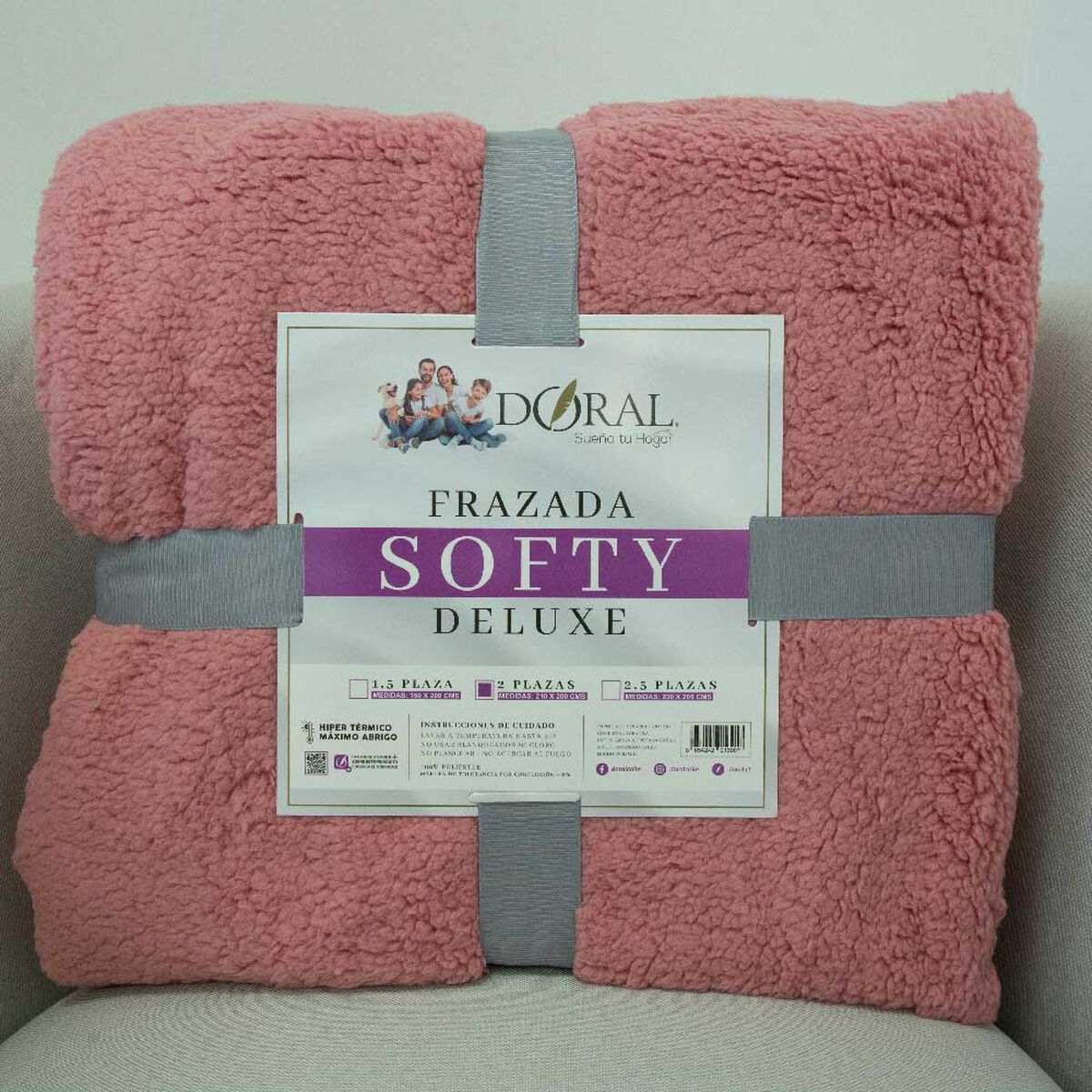 Frazada Doral 2 Plazas Softy Lisa D9