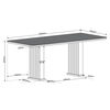 Juego de Comedor Di Poretti Munique 8 Sillas Beige