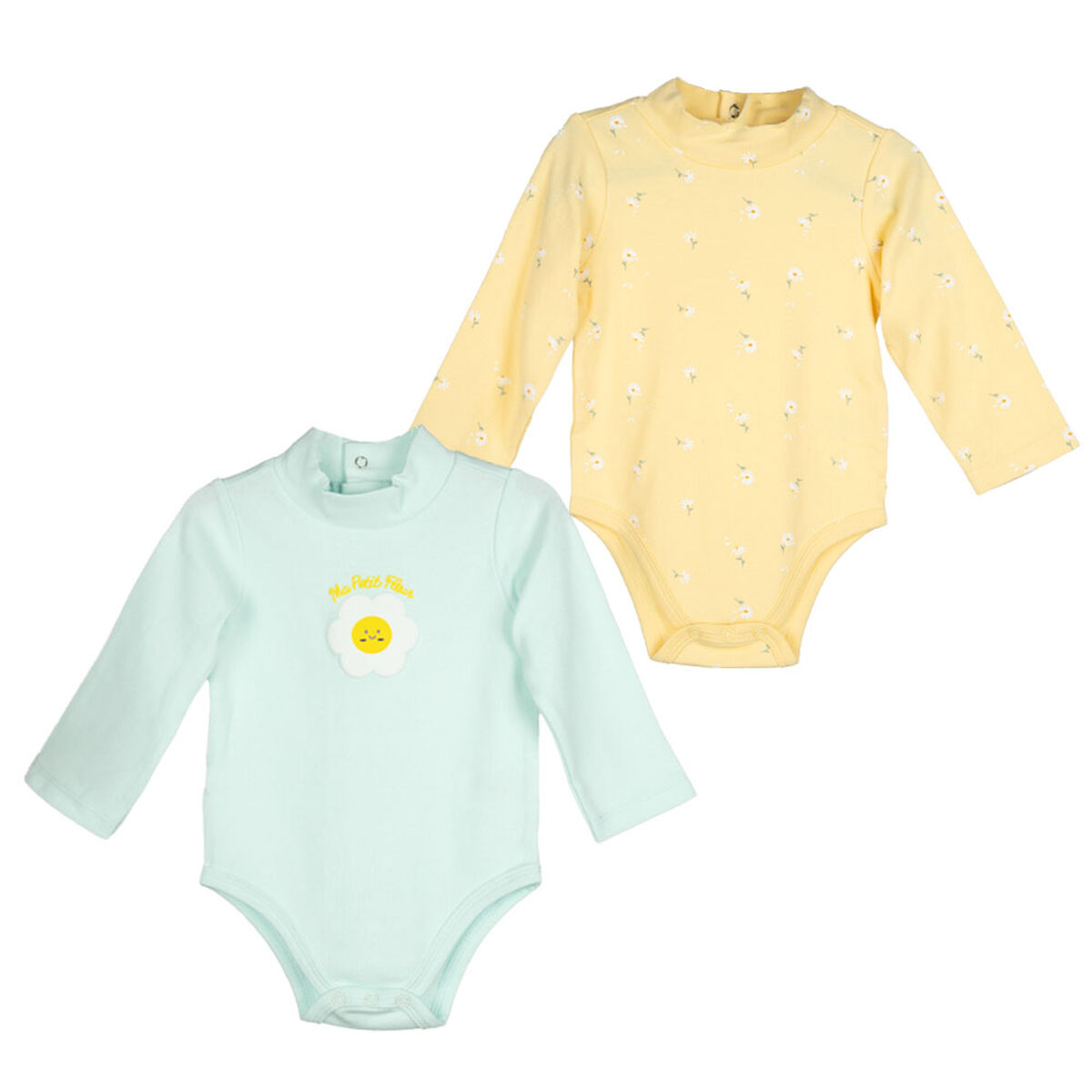 Pack 2 Body Beatle Manga Larga Algod&oacute;n Chess Baby