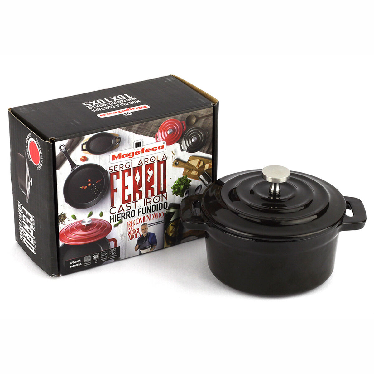 Mini Olla Fierro Fundido Magefesa Ferro 10 cm