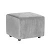 Juego de Living Diseño A&M Home Aries Sofá 3 Cuerpos + 2 Pouf 1 Cuerpo  Gris
