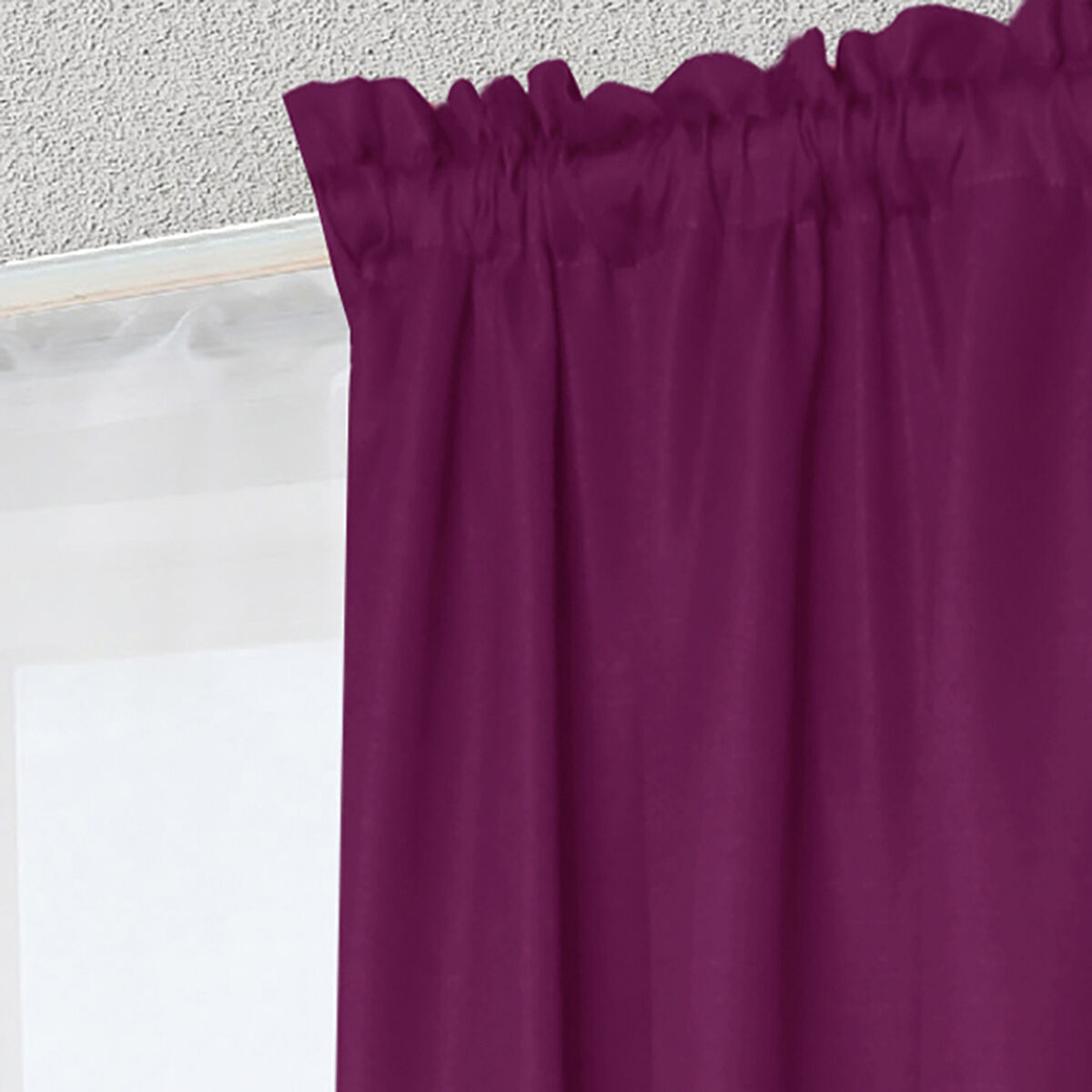 Combo Cortinas Doral Tabatha 220 x 140 cm Lila