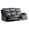 Sofá Reclinable Zoy Home Brunei 3 Cuerpos Negro