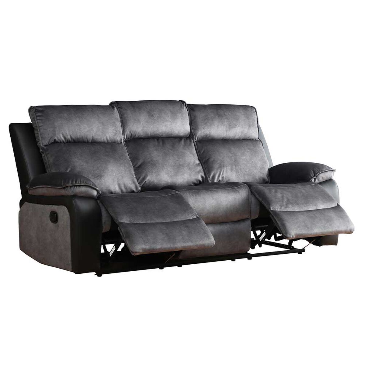 Sofá Reclinable Zoy Home Brunei 3 Cuerpos Negro