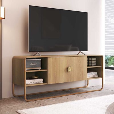 Rack Decocasa Luna Hasta 50"" Natural