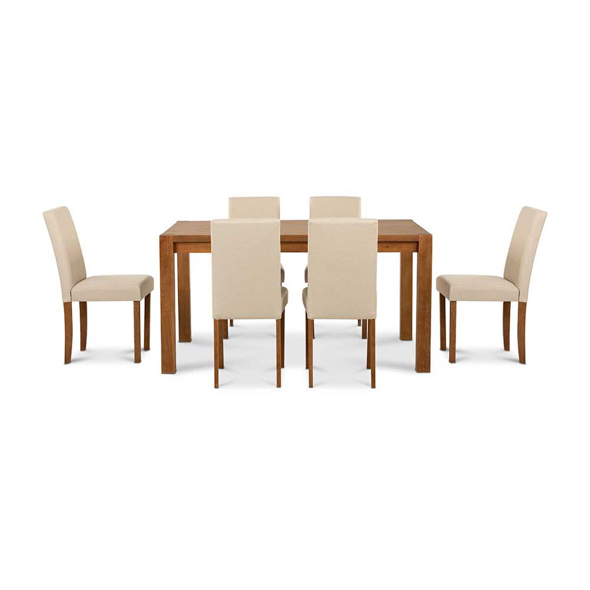 Juego de Comedor CIC Phoenix 6 Sillas Walnut