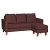 Sofá Seccional Intercambiable Latam Home Venecia 3 Cuerpos Chocolate