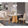 Juego de Comedor Decocasa Patricia 4 Sillas Off White