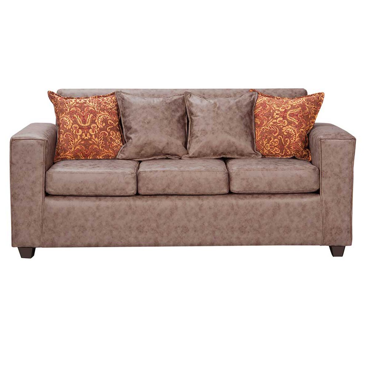 Juego de Living Black Factory Ezeiza Sof&aacute; 3 Cuerpos + Dos Sillones 1 Cuerpo Caf&eacute;