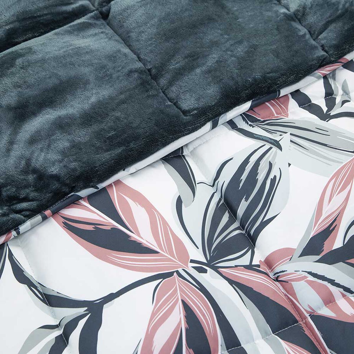 Plumón Estampado Back Flannel Casanova 1,5 Plazas Leo
