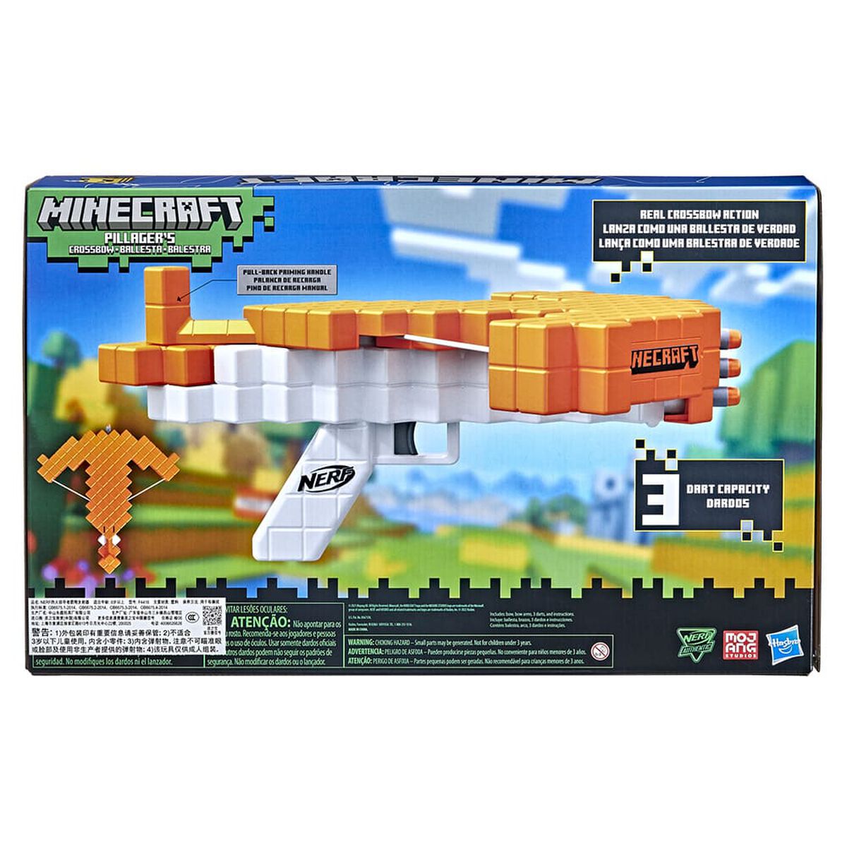Lanzador Nerf Minecraft Ballesta