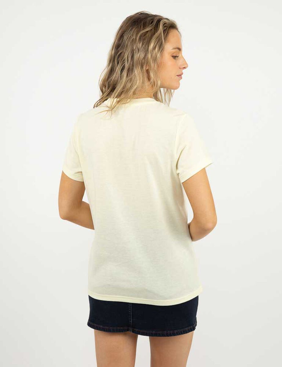 Polera Con Estampado Manga Corta Mujer Icono