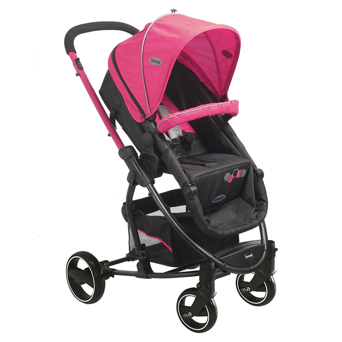 Coche Travel System Alfa SX Rosado Bebesit