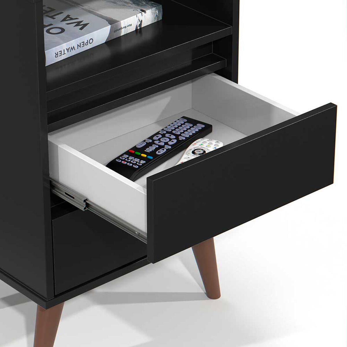 Velador Casanova Roma 2 Cajones Black