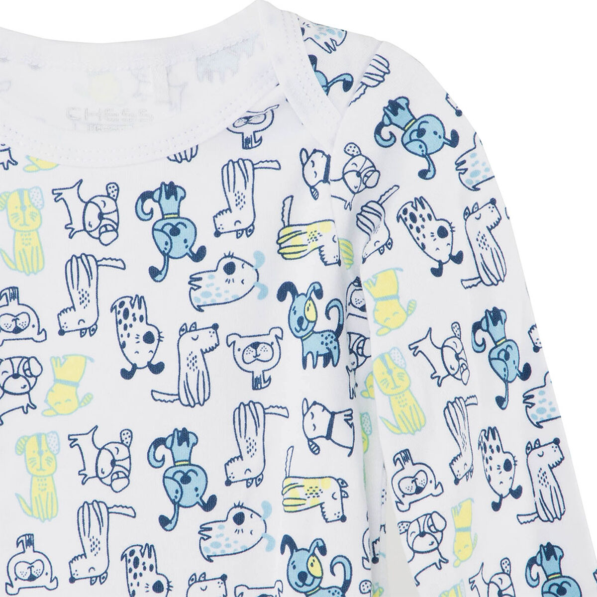 Pack 3 Body Estampado Manga Larga de Algodón Bebo Chess Baby