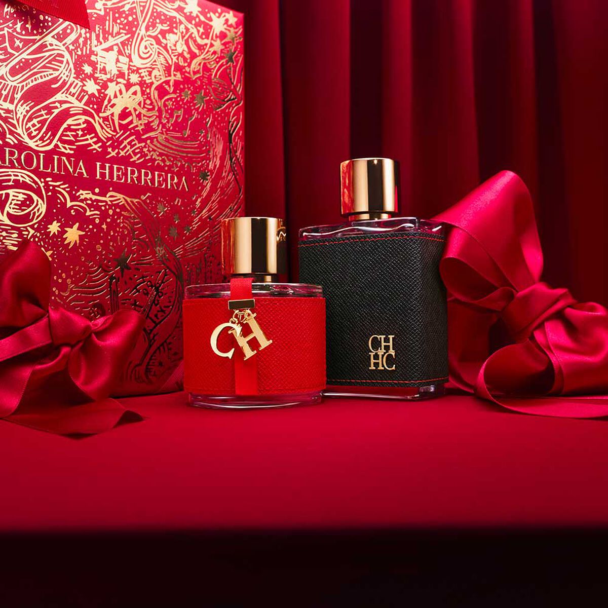 Set Perfume Carolina Herrera Mujer CH Eau de Toilette 100 ml + Loci&oacute;n Corporal 100 ml + Eau de Toilette 10 ml