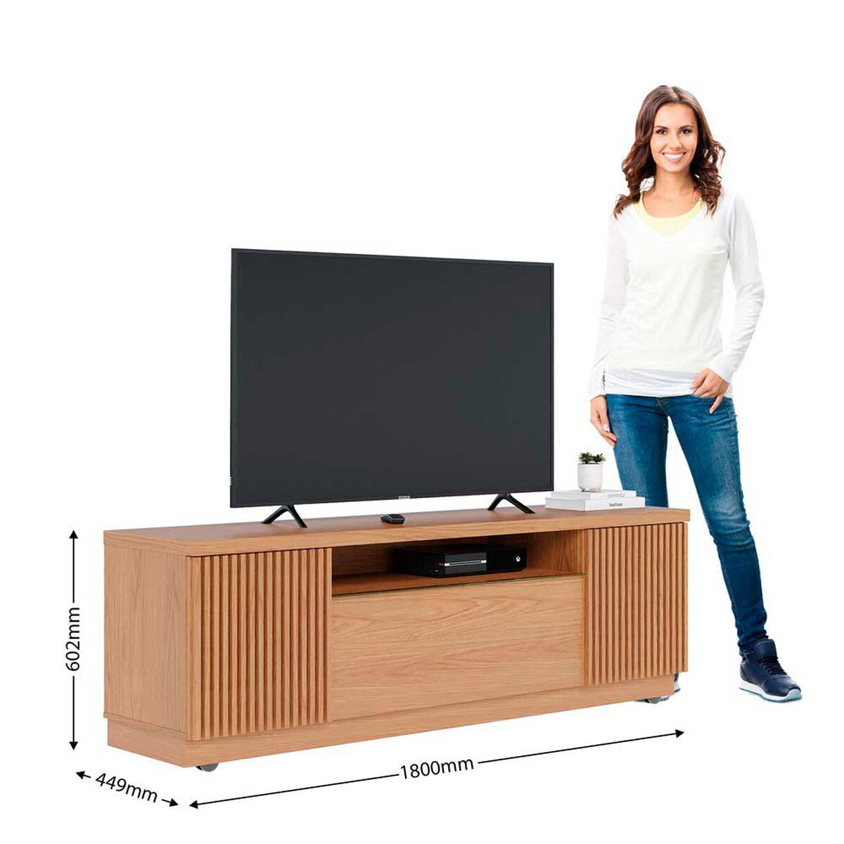 Rack TV Manaus Altavision Hasta 70" Café