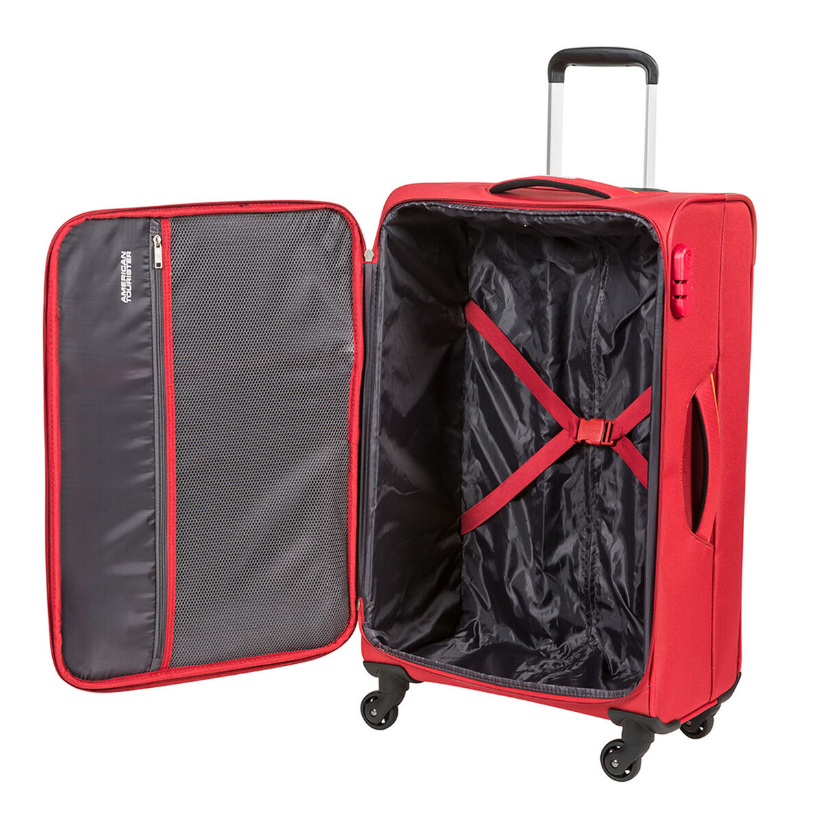 Maleta American Tourister Stirling Light Rojo M
