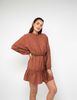 Vestido Corto Manga Larga Mujer Alma