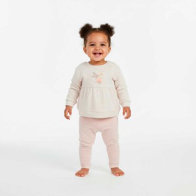 Imagen 1 del producto Polera Manga Larga Beba Chess Baby Gris, Rosa