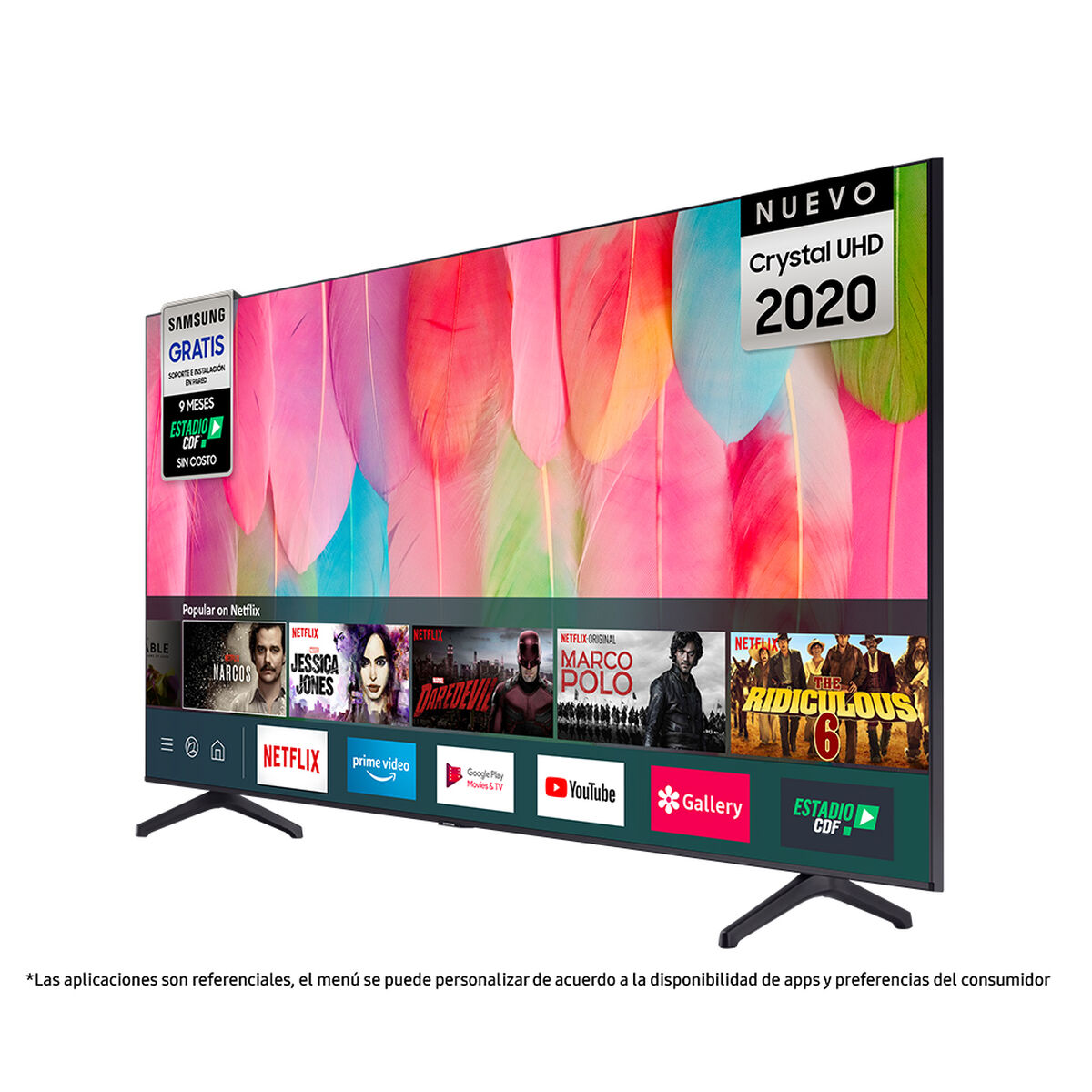 LED 70" Samsung TU7100 Smart TV Crystal UHD 4K 2020