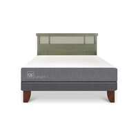 Cama Europea CIC 2 Plazas Smart + Respaldo Dublin Olivo