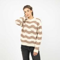 Sweater Mujer Alma Crudo, Palo-Rosa, Verde
