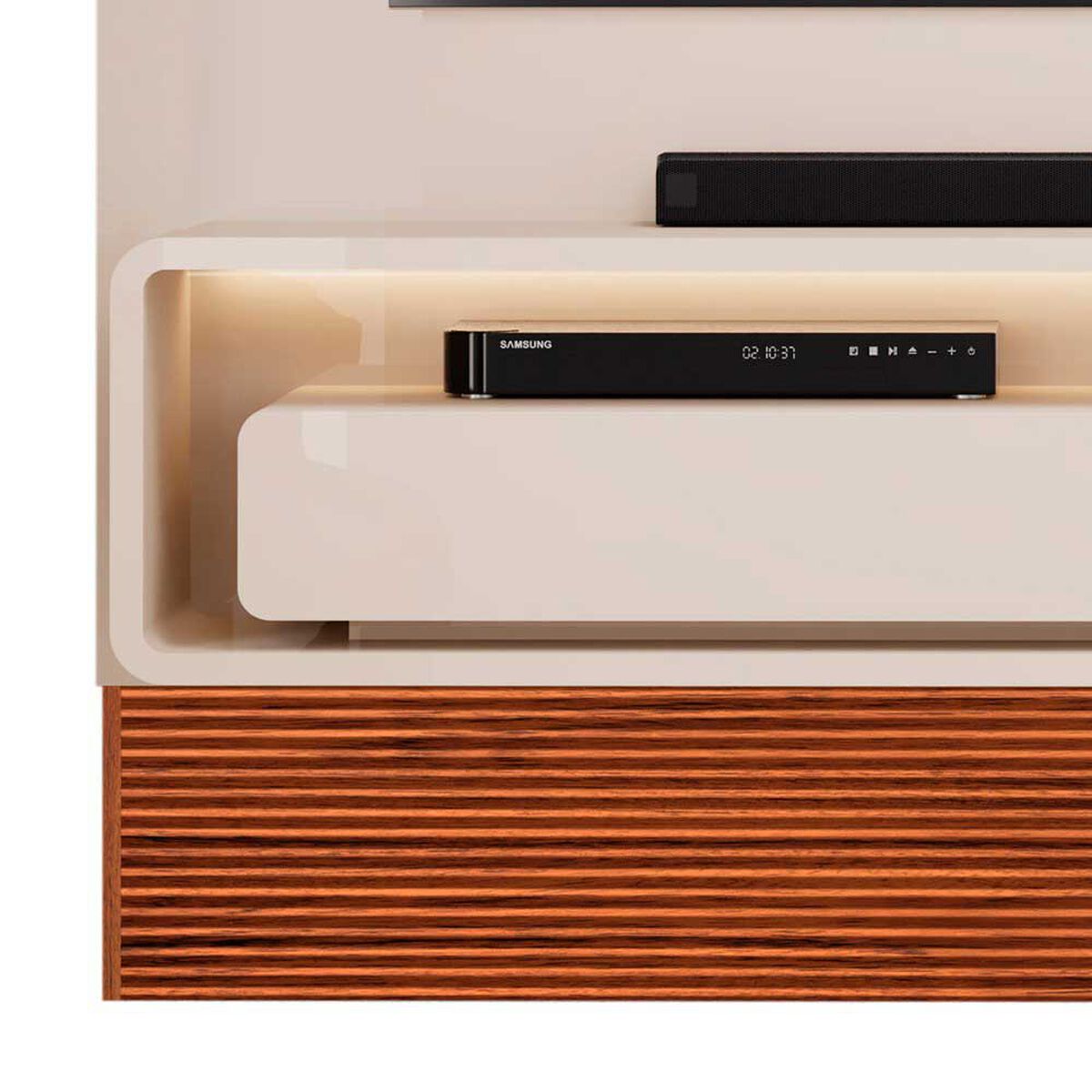 Panel TV Altavision Taylor Blanco y Café