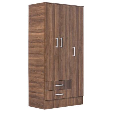 Imagen 2 del producto Clóset Mobikit 3 Puertas 2 Cajones Nogal