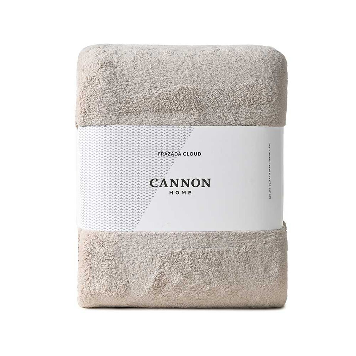 Frazada Poliéster Cannon 1,5 Plazas Flannel Beige