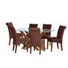 Juego de Comedor Latam Home Merida 6 Sillas Chocolate