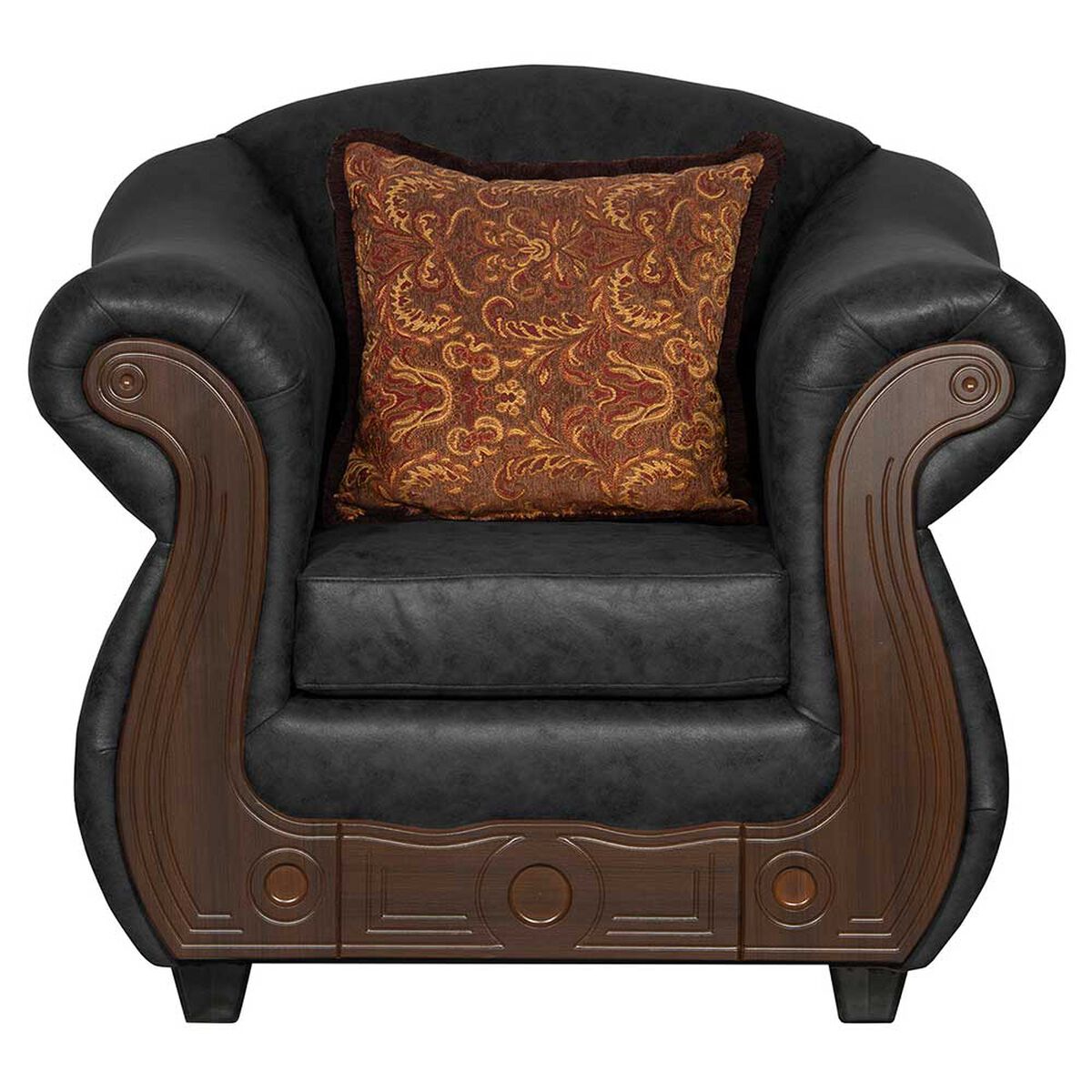 Juego de Living Black Factory Estambul 5 Cuerpos Negro