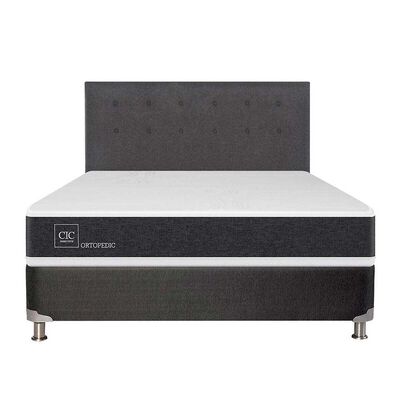 Imagen 1 del producto Box Spring CIC 2 Plazas New Ortopedic + Respaldo Eufrates