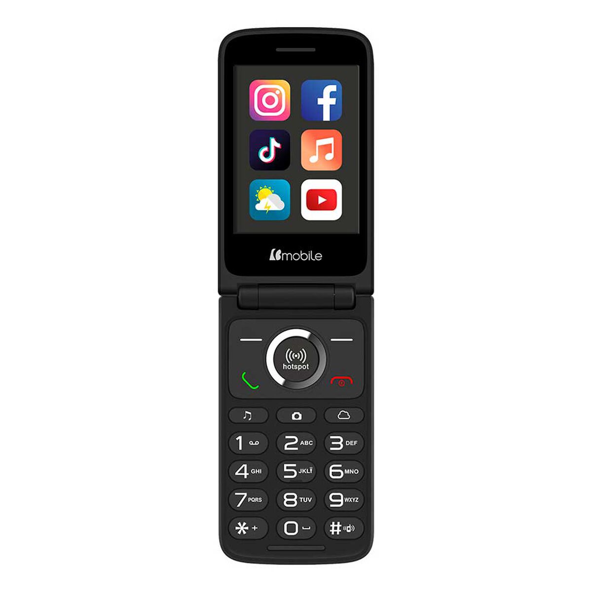 Celular Clamshell Bmobile C42 3.0” Gray and Black Liberado