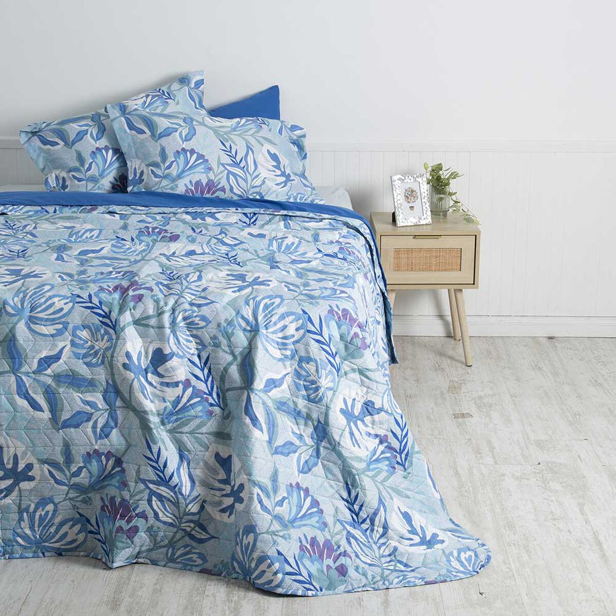 Set Cubrecama + Juego de Sábanas Mashini King Aloe