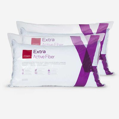 Set 2 Almohadas Rosen Fibra Extra 50x90 cm