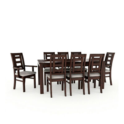 Juego de Comedor Muebles Hema Sevilla 6 Sillas 2 Sitiales Chocolate