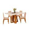 Juego de Comedor Vekkahome Celeste 4 Sillas Cafe