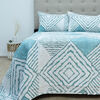 Quilt Doral Hotpress Estampado 2 Plazas Aqua