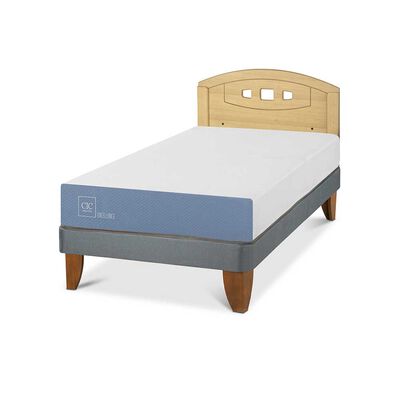 Imagen 2 del producto Cama Europea CIC 1,5 Plazas Excellence + Respaldo Gales Mostaza