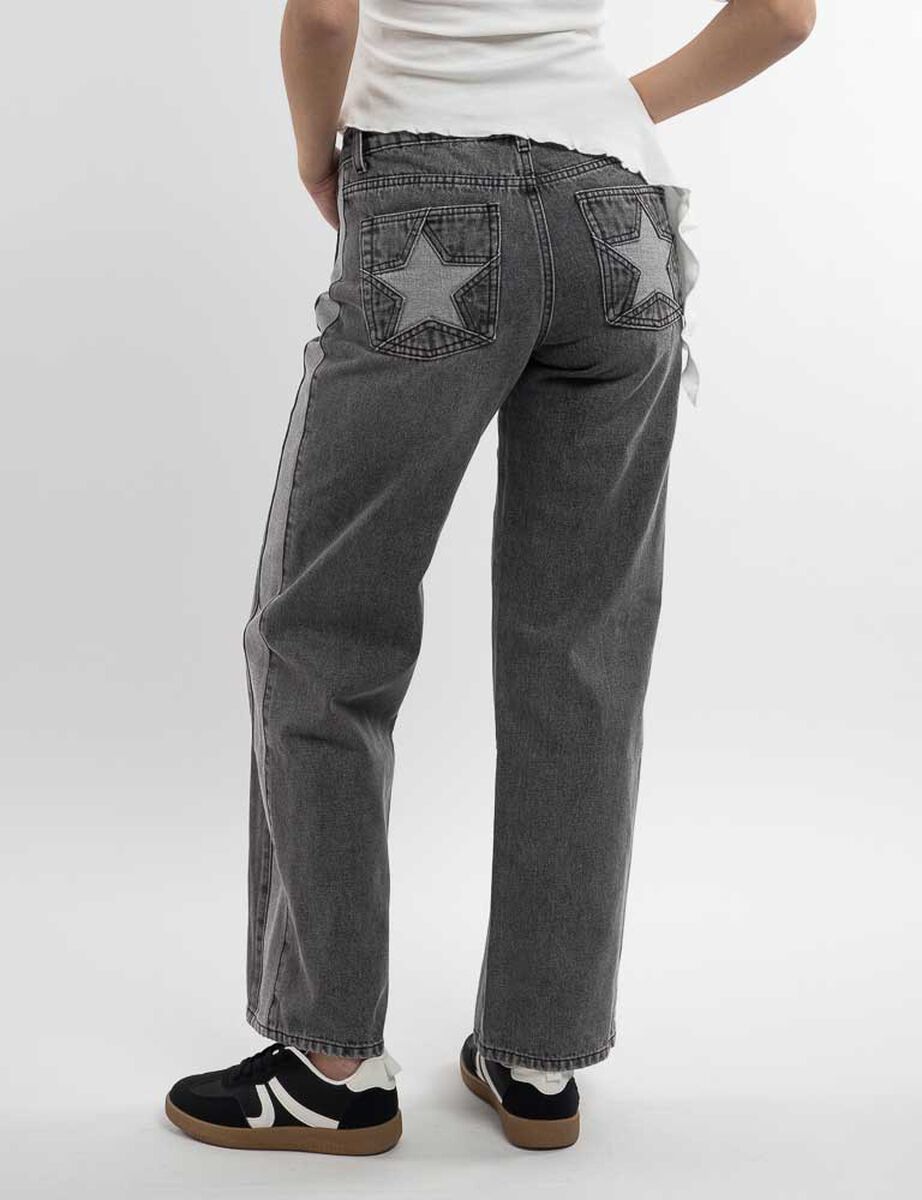 Jeans Straight Estrella Mujer Icono