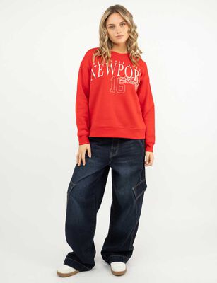 Imagen 2 del producto Polerón Mujer Icono Rojo