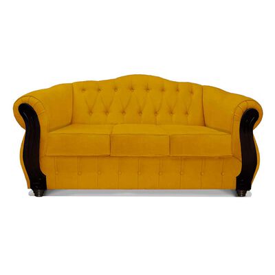 Imagen 1 del producto Sofá Elegant Detail Orlando 3 Cuerpos Tela Oro