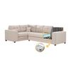 Sof&aacute; Seccional Izquierdo Living Factory Dubai 5 Cuerpos Beige