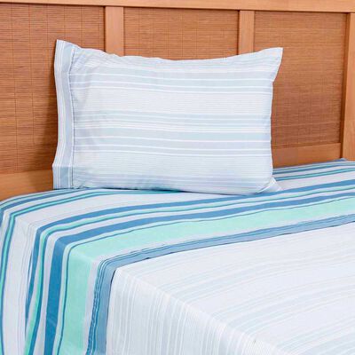 Juego de Sábanas Estampado Plumetti 1,5 Plazas Cypress