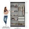 Closet Di Poretti Design Paris 4 Puertas 2 Cajones Negro