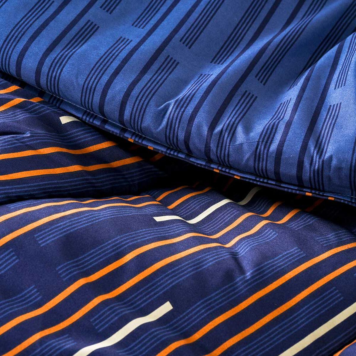 Plumón American Family King Vias Azul